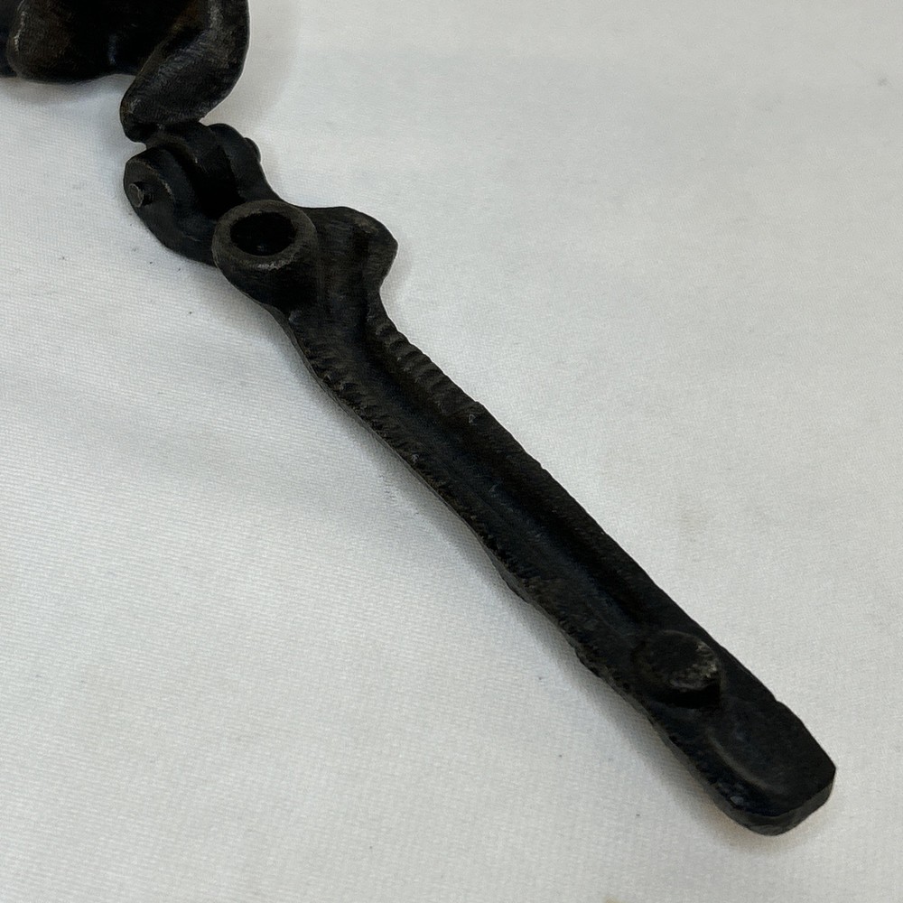 Vintage Cast Iron Hand Held Squirrel Figure Nut Cracker