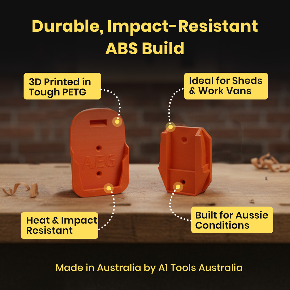 AEG/Rigid 18v Tool and Battery Holders – Custom 3D Printed Tool Storage Solution