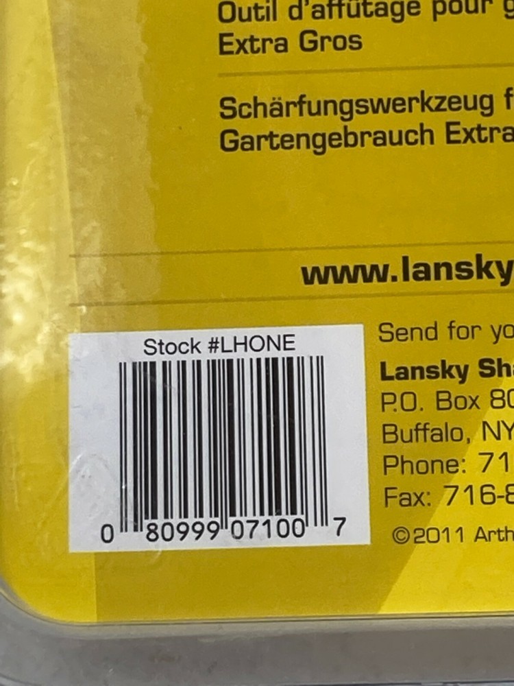 Lansky LHONE Heavy Duty Tool Axe Knife Sharpener 70 Grit Hone Stone Multi Tool