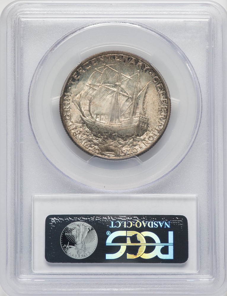 1921 Pilgrim Commemorative Half Dollar - PCGS MS65 - GREAT STRIKE