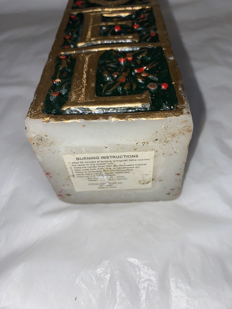 christmas noel candle