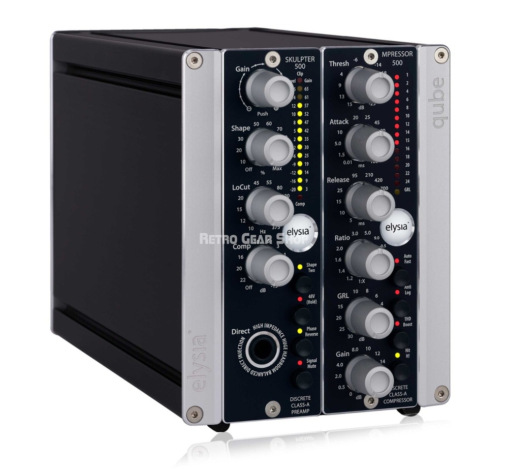 Elysia Skulpter Mpressor Qube Microphone Preamp 500 Series Module