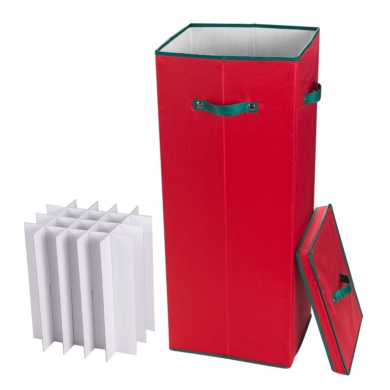 Wrapping Paper Storage Box Organizer Holds 20 Rolls Vertical Gift Wrap Container