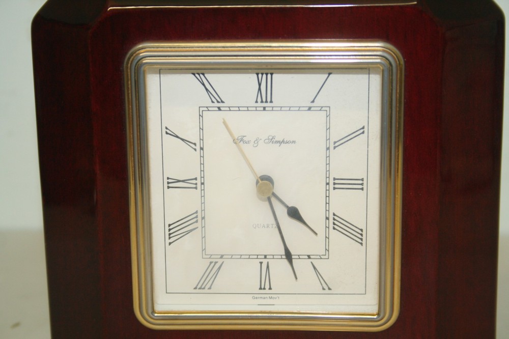 Fox & Simpson Clock ~German Movement ~VGC (DEB23)