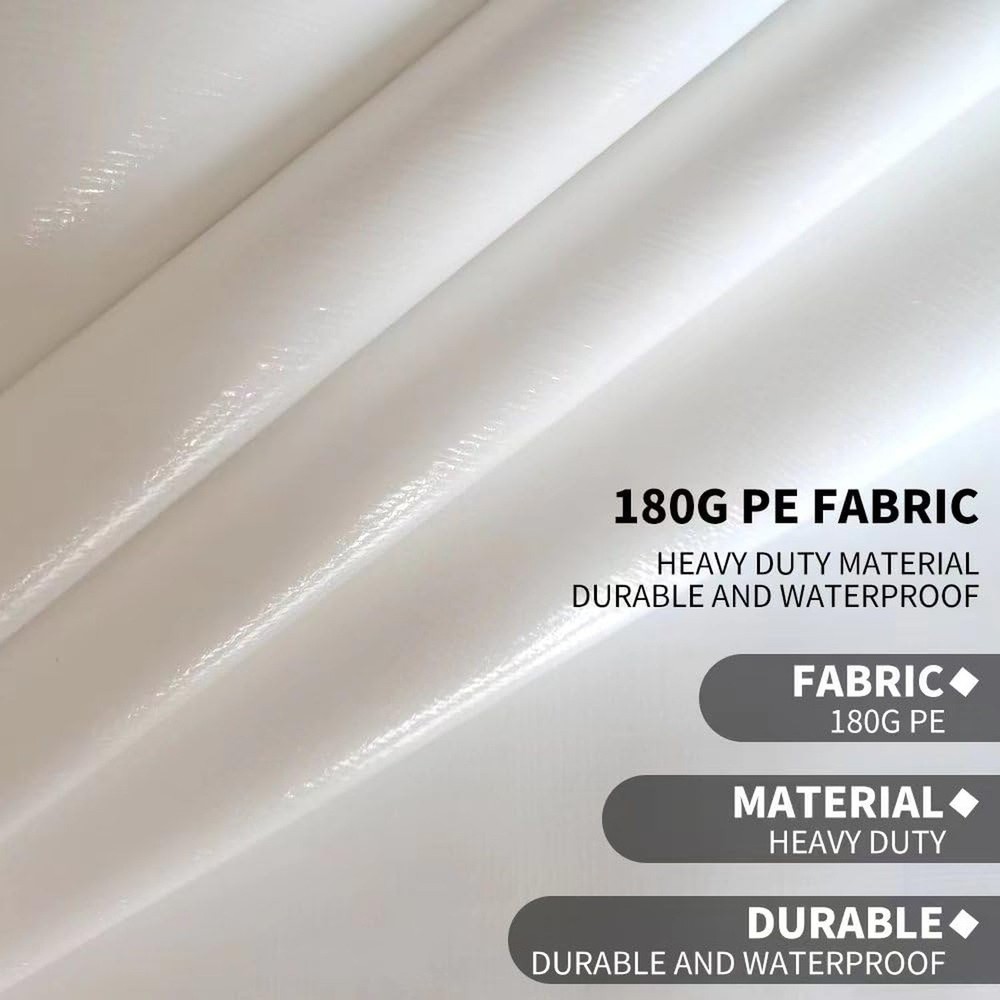 White Carport Canopy Replacement Top 10x20