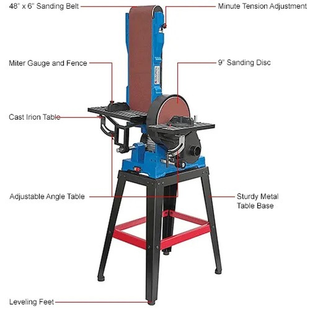 Global Industrial? Floor Standing Combination Belt & Disc Sander
