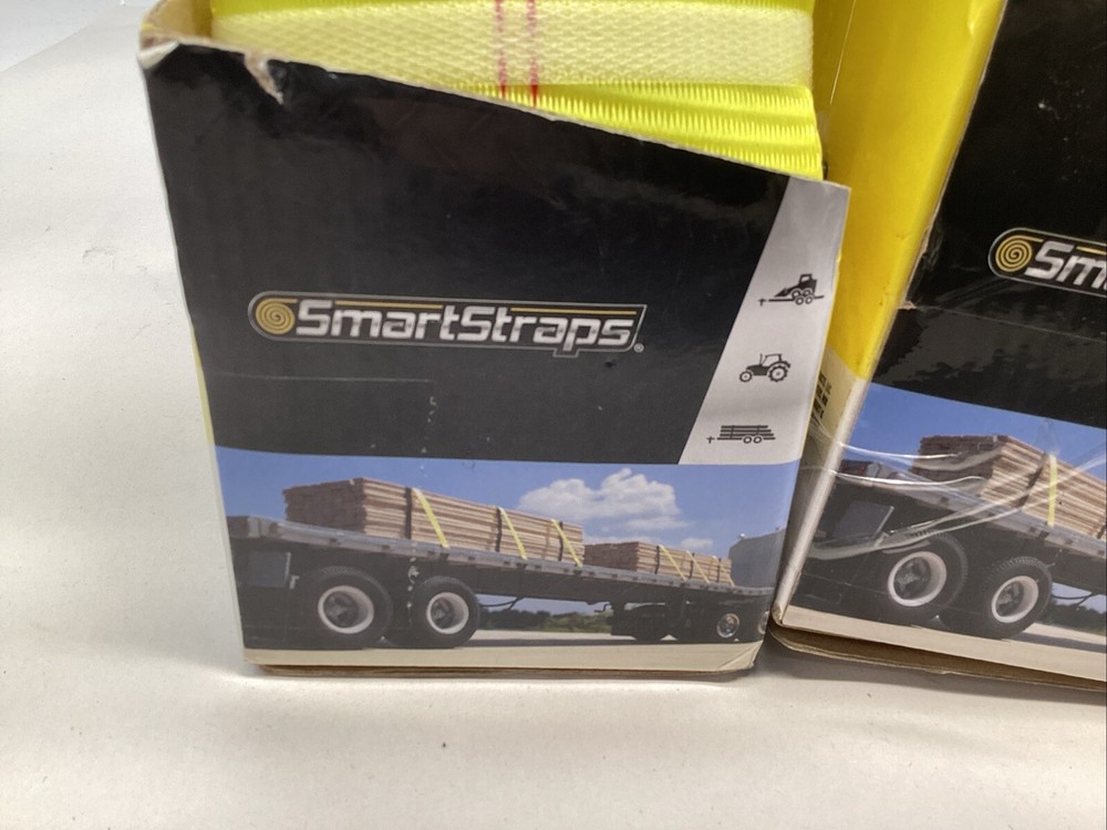 SmartStraps 4 in x 30 ft 5000 lbs Working Load Limit Winch Strap 2 Pack