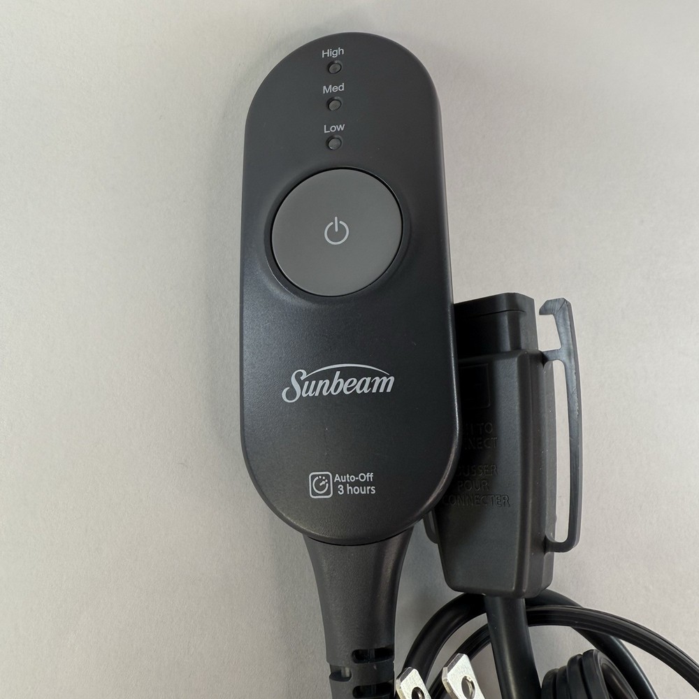 Sunbeam Style AA85 Electric Heating Blanket Controller 3-Prong Tested
