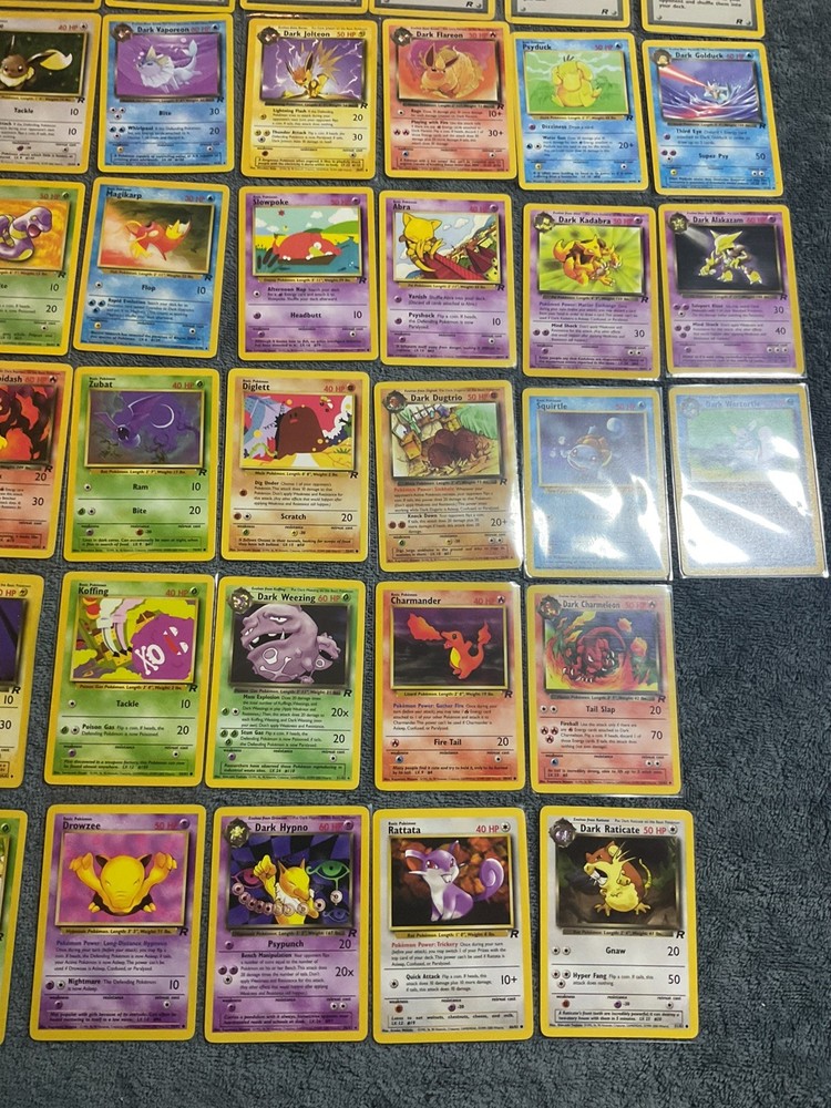 Pokemon Bundle - part Complete Team Rocket Set Common/Uncommon ⭐ Vintage