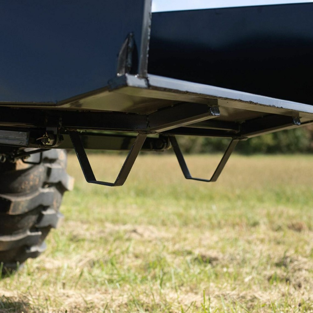 Titan Attachments 30 Cu. FT Quick Hitch Compatible Hydraulic Dump Box, Cat 1