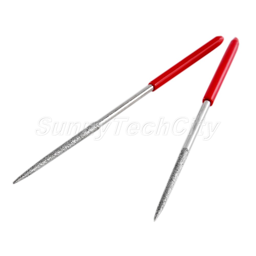 Mini Diamond Needle Files 3*140mm Round Needle File with Diamond Coating Kit