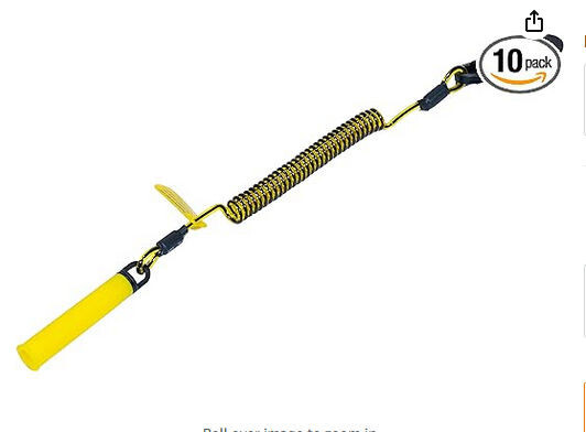 🆕️ PYTHON SAFETY #1500032 QS-PCOIL QUICK SPIN PEN LANYARD Tether PK-10