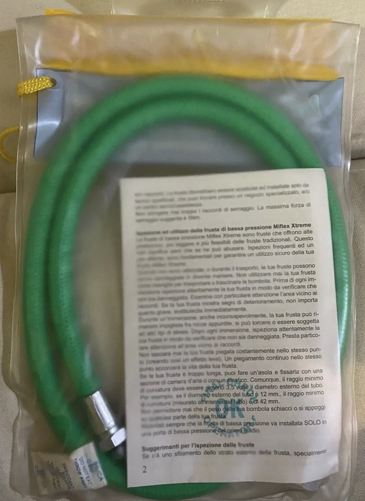 Miflex scuba low pressure regulator hose