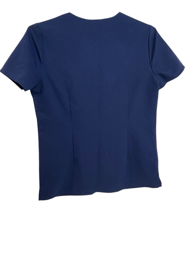 Figs Technical Collection Dark Blue Short Sleeve Scrub Top Size Small
