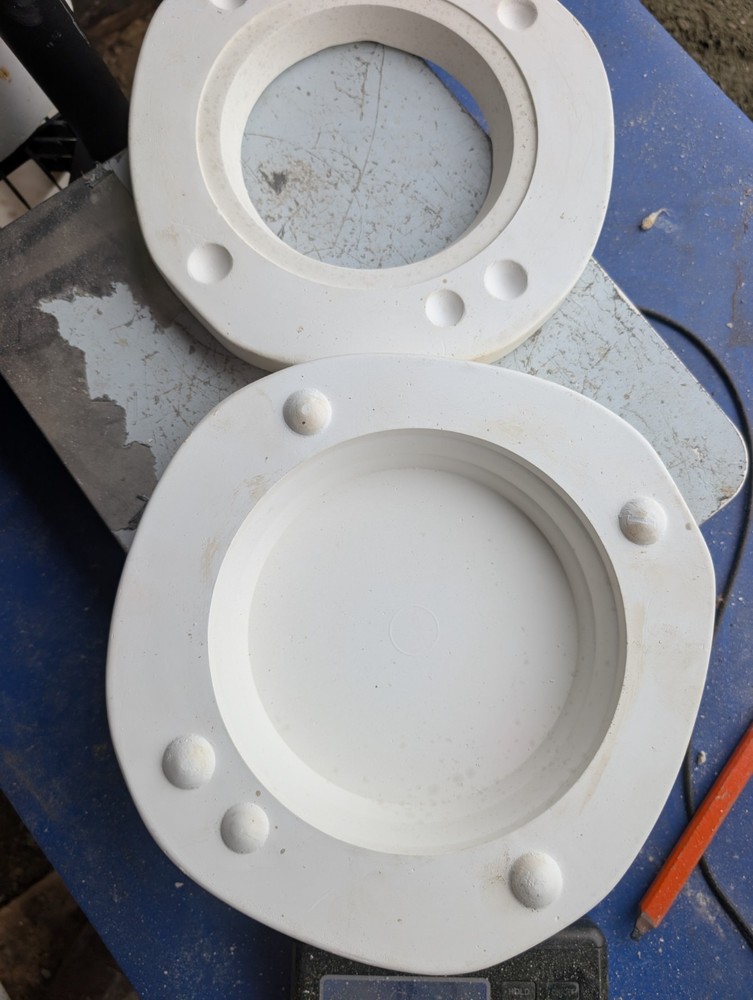 Round Lamp  Base Vintage Slip Casting Ceramic Mold
