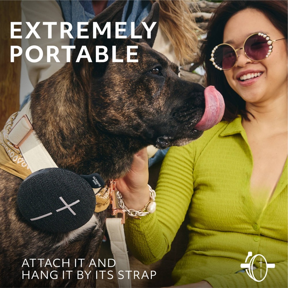 Ultimate Ears MINIROLL Ultra-Portable Waterproof Bluetooth Speaker (Black)