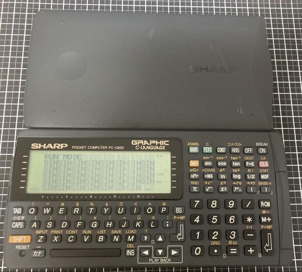SHARP PC-G850VS Pocket Computer Working [Good]