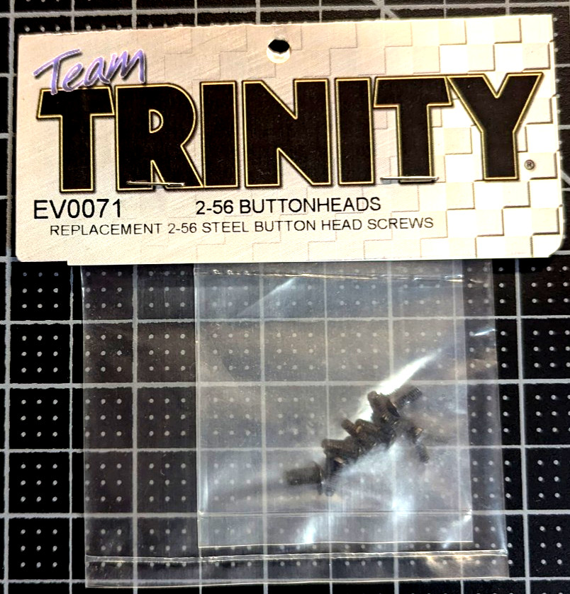 EV0071	Team Trinity ButtonHead Screws 2-56 (8)