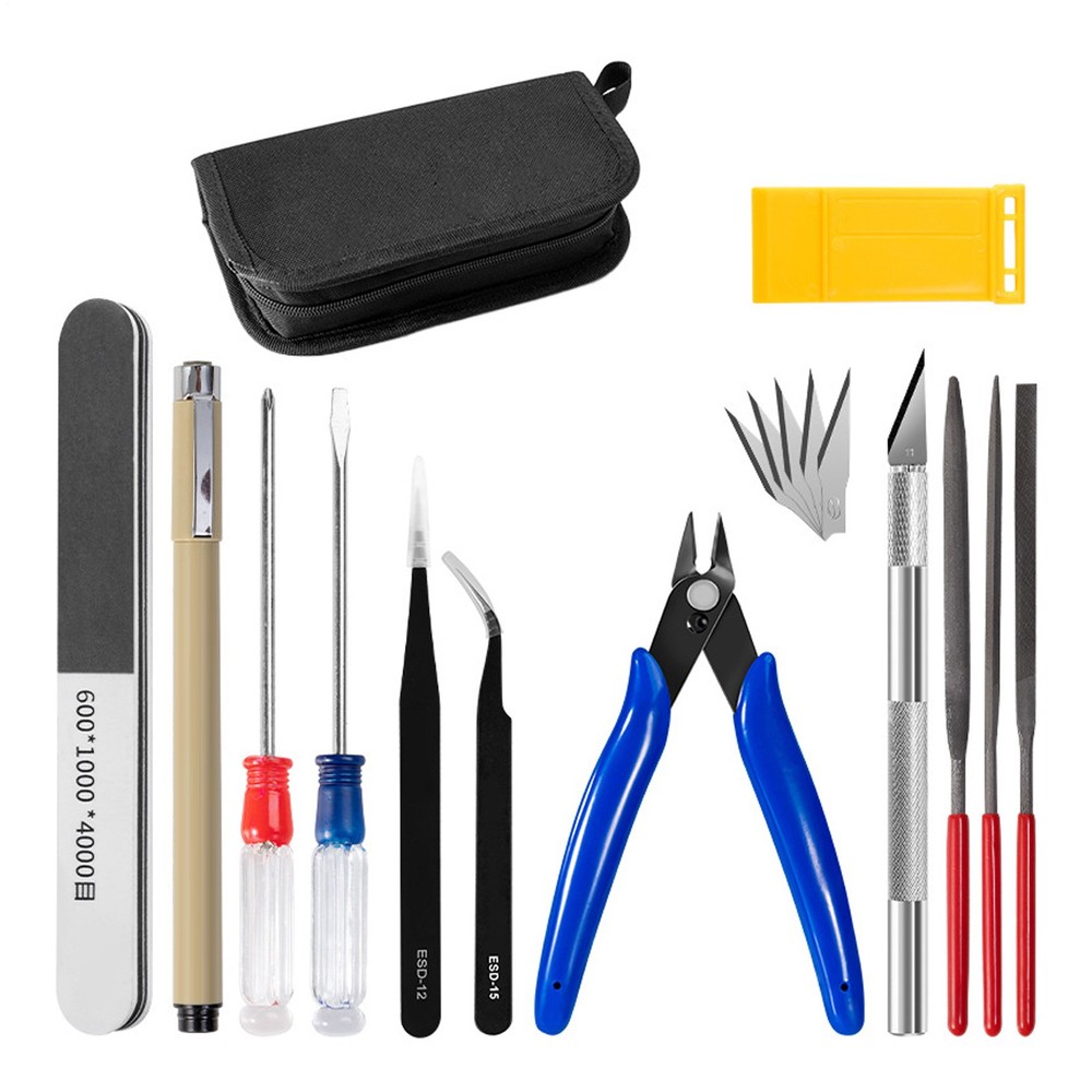 14PCS Gundam Model Tools Kit Modeler Basic Tools Craft Set For Gundam Car Model