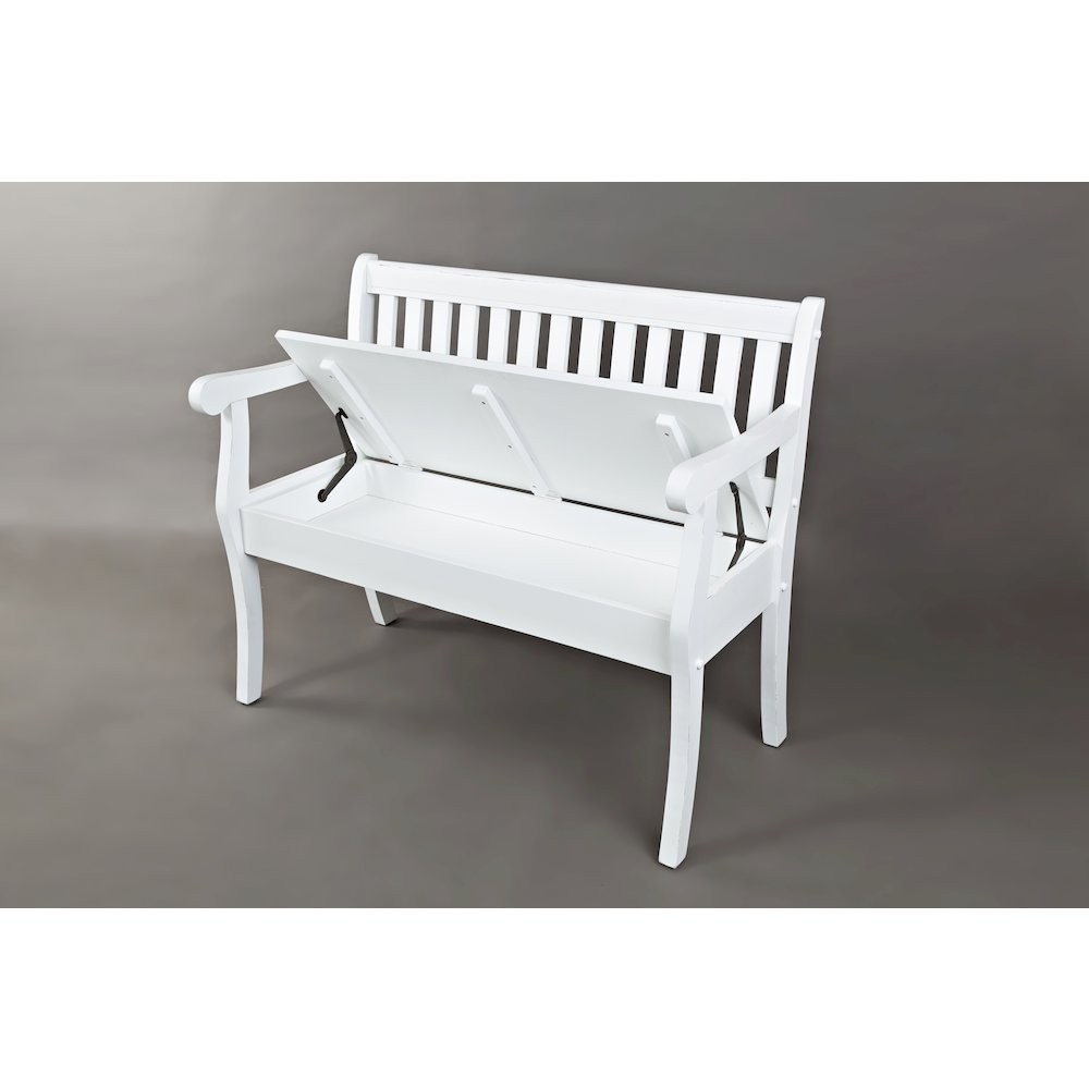Artisan's Craft 42" Rustic Farmhouse Distressed Solid Wood Storage Bench