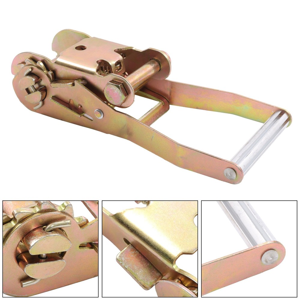 Ratchet Strap Tie Down 4 Pcs 2" Handle Ratchet with Buckle 3333lbs Work Load