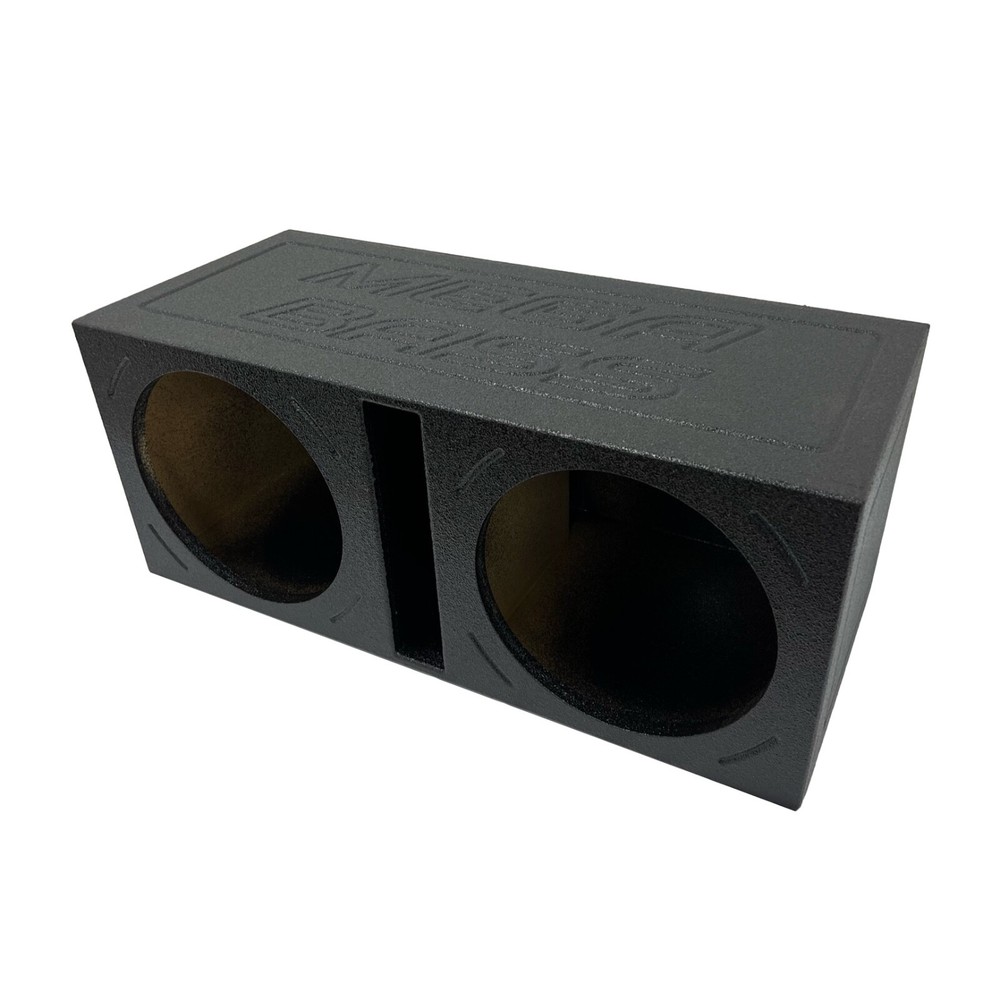 Subwoofer Box Dual 12 Inch Vented Ported Speaker Box Durable Bed Liner Spray