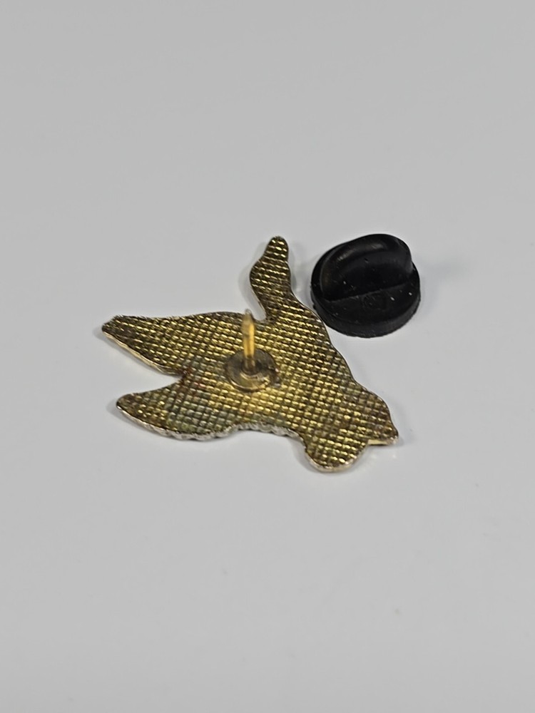 Flying Duck Lapel Pin Green Head & Wings