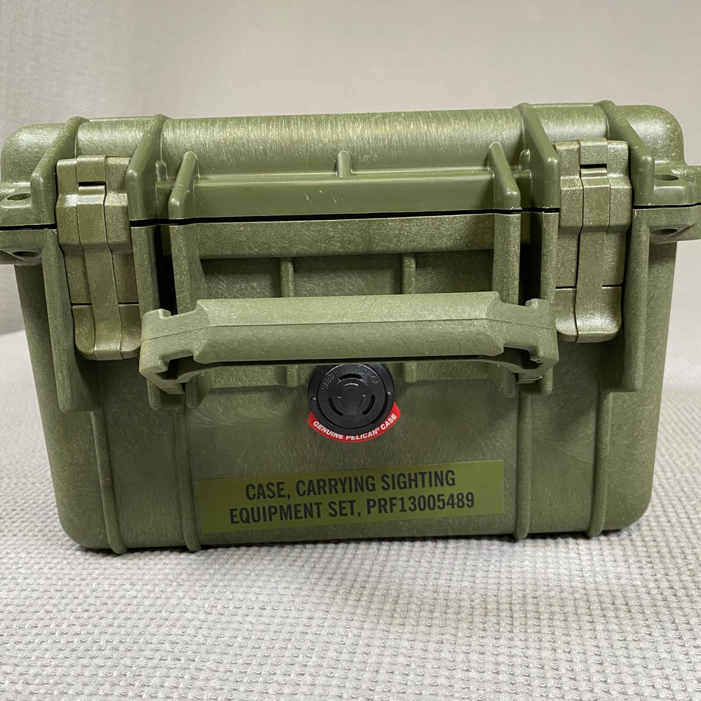 Pelican 1300 Green USGI Optical Storage Case