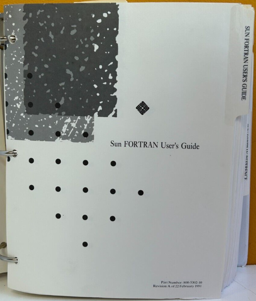 Sun Microsystems 800-5302-10 1991 Numerical Computations User's Guide Manual.