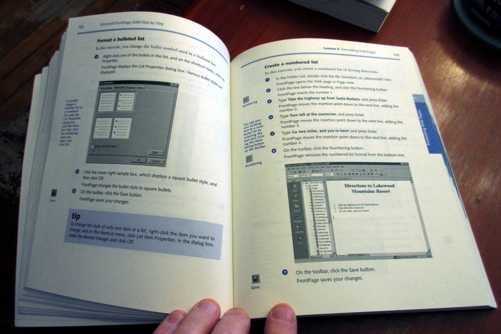 "Step by Step" - Microsoft FRONT LINE 2000; User Manual