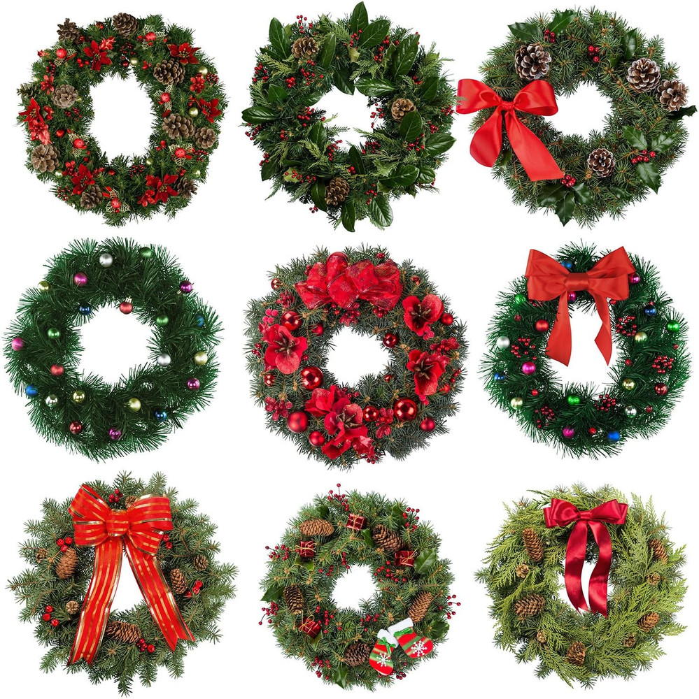 2 Pack Wreath Wire Frame Metal Wire Wreath Base Making Rings round Forms for Han