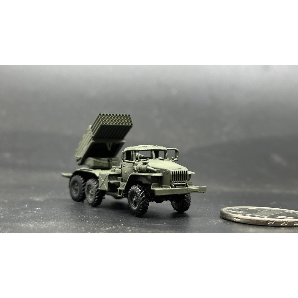 1/144 Soviet BM-21 Grad Multiple Rocket Launcher System Painted Finished Model