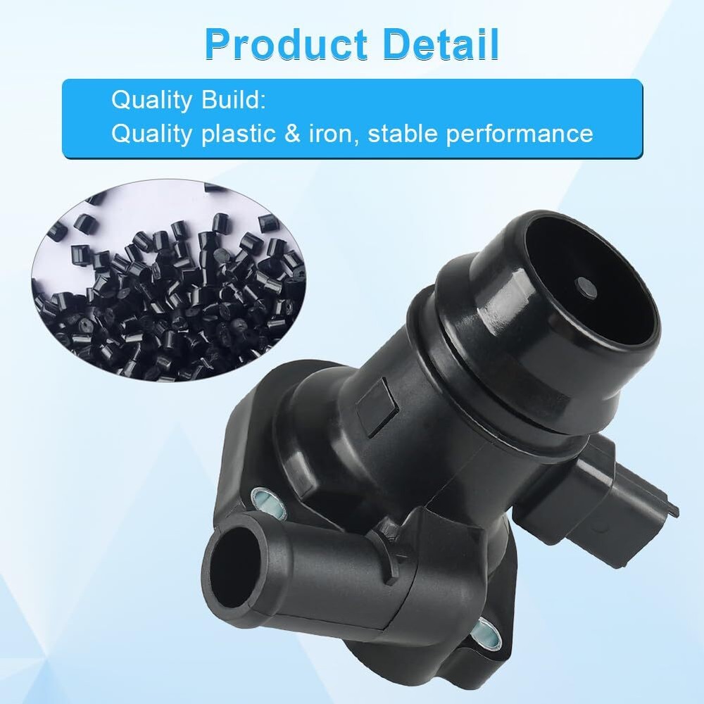 55565336 Engine Coolant Thermostat Housing Assembly Compatible with 2011-2016