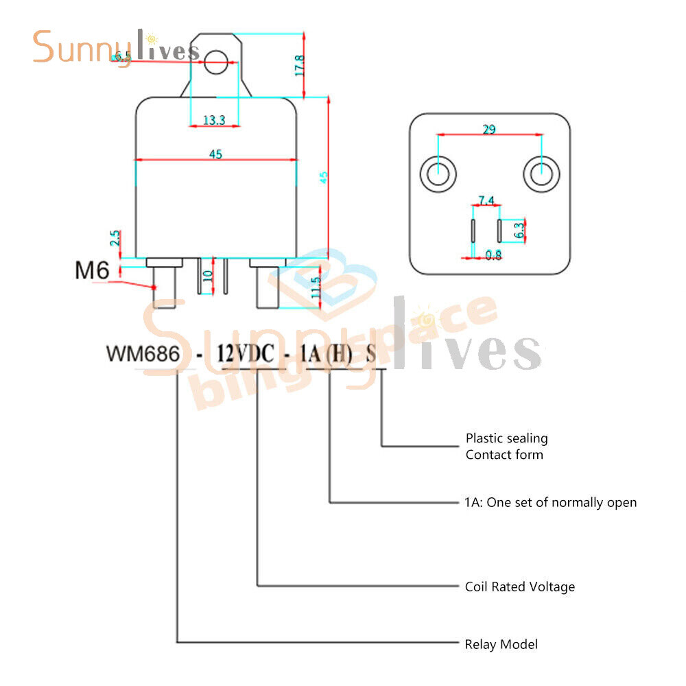 DC12V 200A Universal Car Relay Wireless Remote Control Switch Built-in Battery