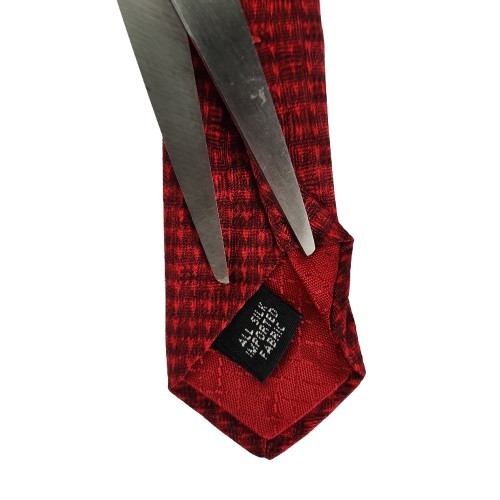 Zianetti Red Check Golfer 100% Silk Tie