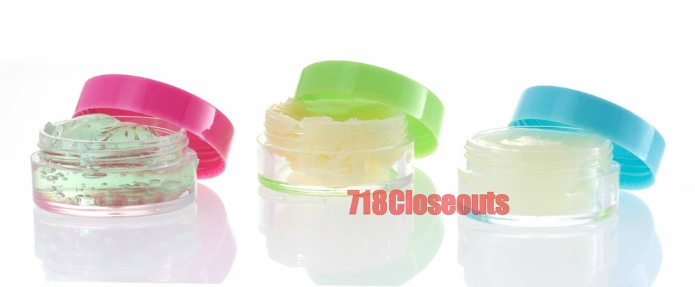 8pc Mini Travel Plastic Transparent Empty Toiletry Bottle & Makeup Container Zip