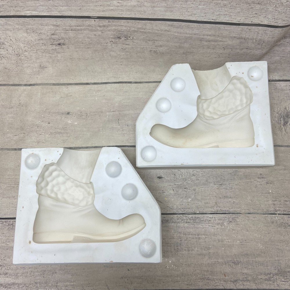 Atlantic Mold Ceramic Casting Mold Quilted Cuff Winter Boot