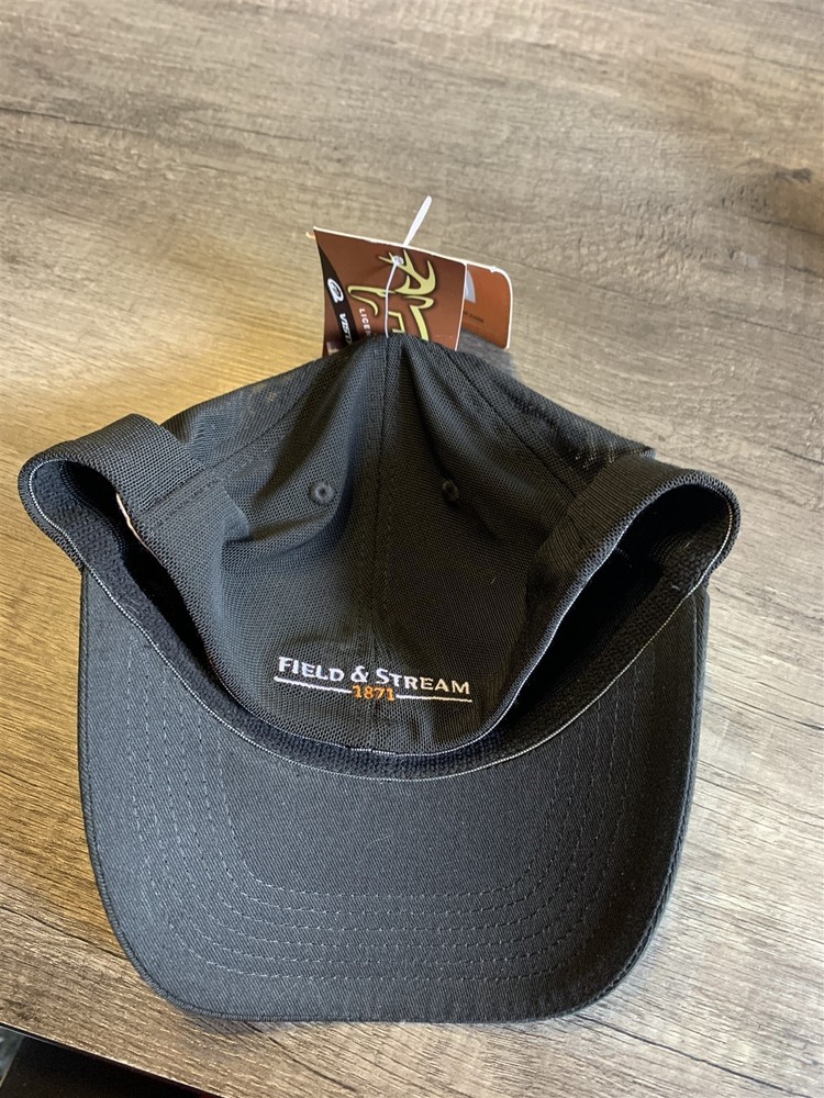 Field & Stream Tonal Deer Stretch Fit Black Hat Medium Large