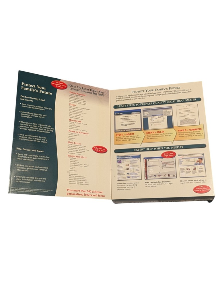 Broderbund WillWriter Deluxe 2005 Big Box Software PC CD-ROM Windows XP New