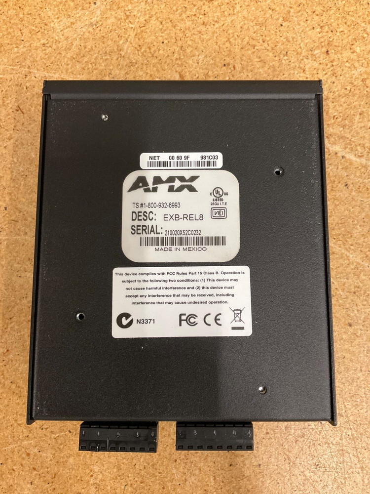 AMX EXB-REL8 ICSLan 8-Channel Relay Interface