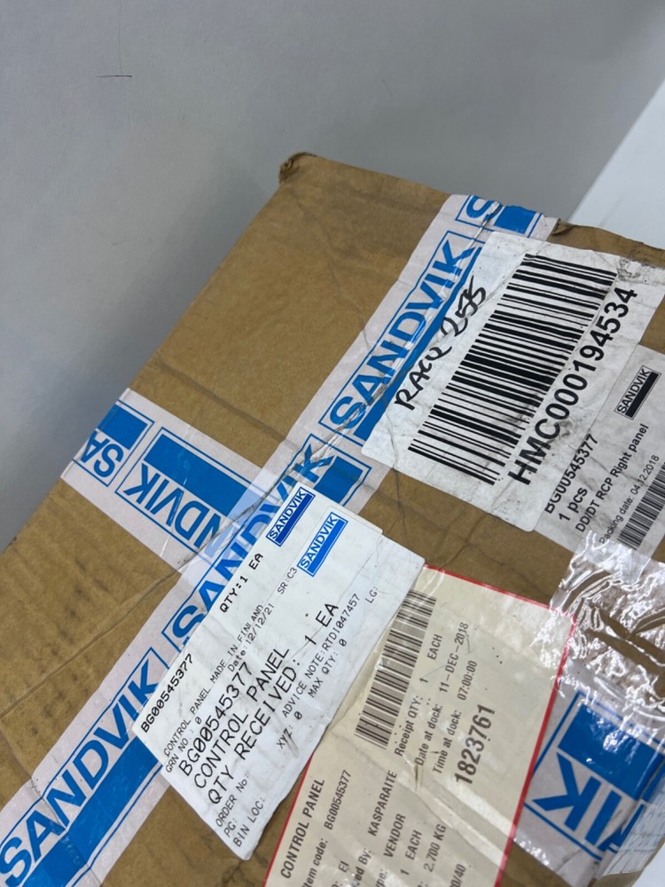 SANDVIK DD/DT 2 booms RCP Right Panel , BG00545377 Control Panel