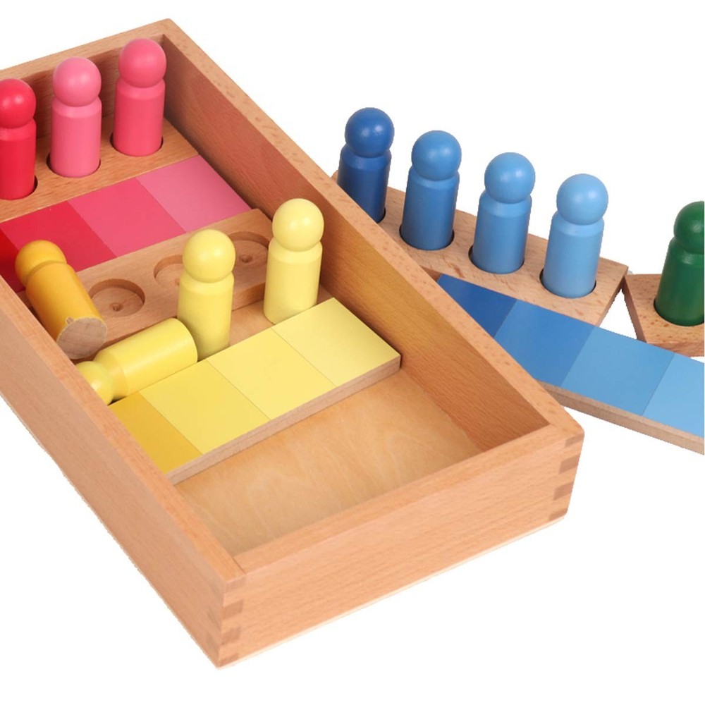 Montessori Color Game Resemblance Sorting Task Sensorial Material Early Devlo...