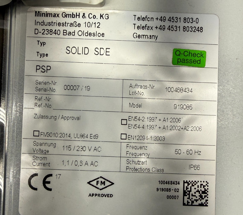 Flamex FLE 5000 Fire Sprinkler Suppression Control Panel System