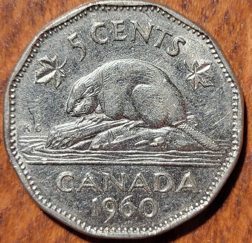 1960  Canada 5 Cent   Coin   N273