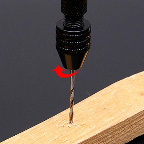 Precision Pin Vise Hand Drill - Steel Manual Tool with 20-Piece Micro Bits