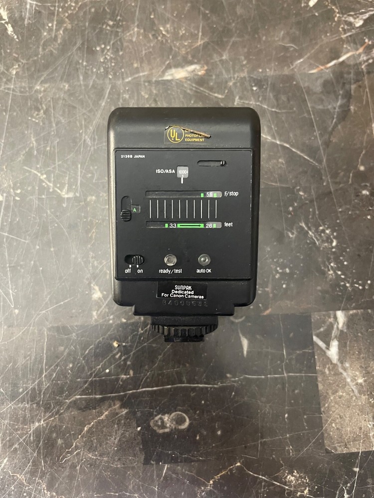 Sunpak Auto821 Dedicated Canon Electronic Camera Flash-Fully Tested!