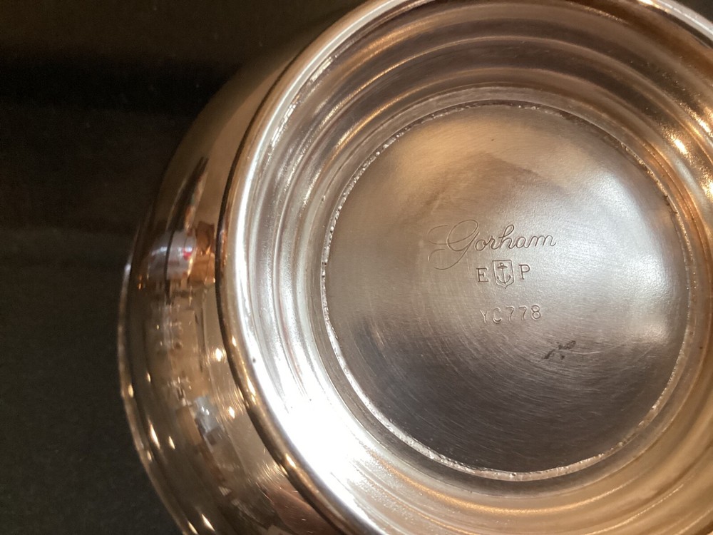 GORHAM EP YC 778 5"W SILVER PLATE FOOTED