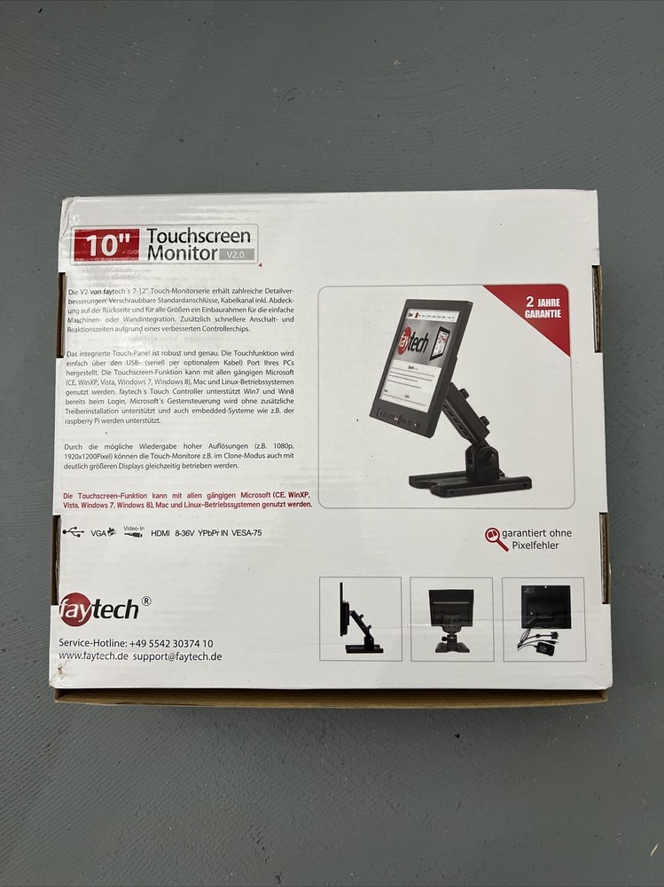 Fay-tech 10” Touchscreen Monitor