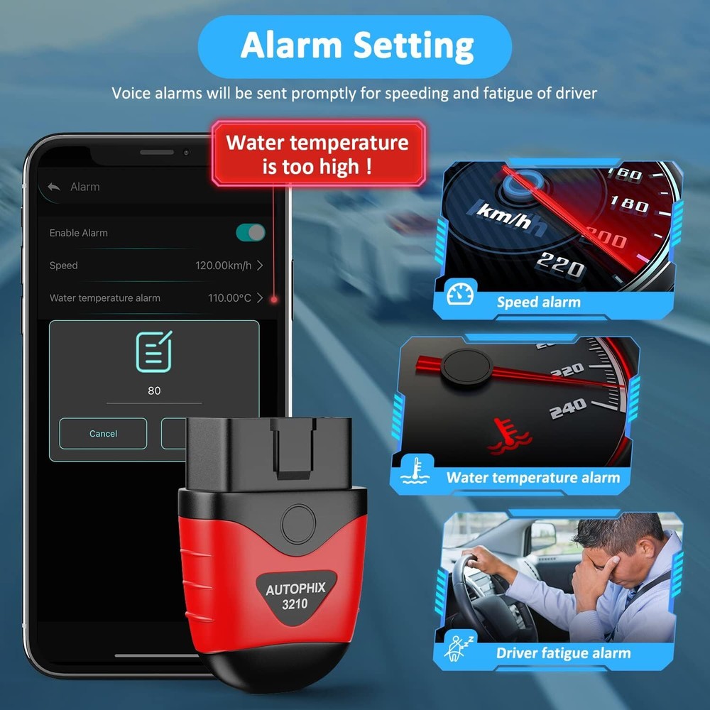 Bluetooth Code Reader Car Scanner OBD2 Auto Diagnostic Tool for iPhone Android