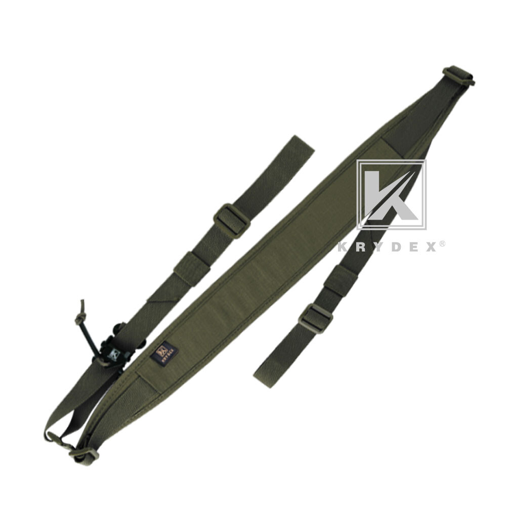 KRYDEX Tactical Sling Strap Slingster Pull Tab 2-Point Quick Adjust Ranger Green